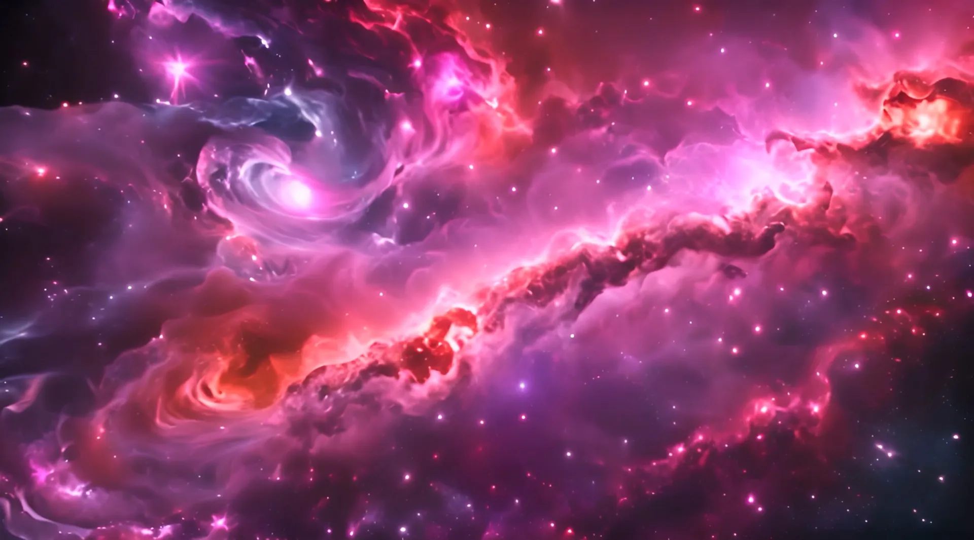 Majestic Space Nebula Stock Motion Video
